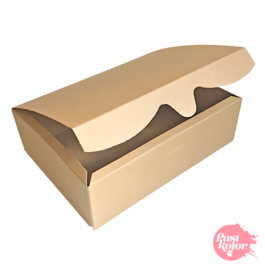 BISCUIT KRAFT BOX - 26 X 19 X 8 CM