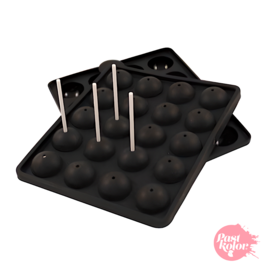 SILICONE MOULD FOR 20 CAKE POPS + STICKS