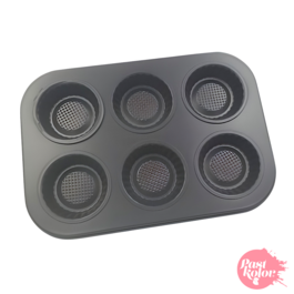 STEEL BAKING PAN - 6 TARTLETS