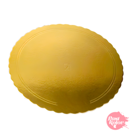 ROUND GOLD  BASE - 24 CM  / 3 MM THICK (10 UNITS)