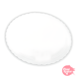 ROUND WHITE BASE - 24 CM  / 3 MM THICK (10 UNITS)