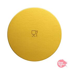 GOLDEN ROUND BASE - 18 CM Ø / 1 MM THICK
