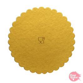 GOLDEN ROUND BASE - 24 CM Ø / 1 MM THICK
