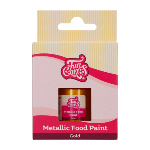 FUNCAKES EDIBLE METALLIC PAINT - GOLD 30 ML