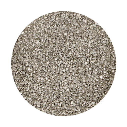 FUNCAKES SUGAR CRYSTALS - METALLIC SILVER 80 G