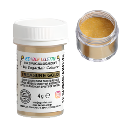 SUGARFLAIR EDIBLE GLITTER - TREASURE GOLD (4 G)