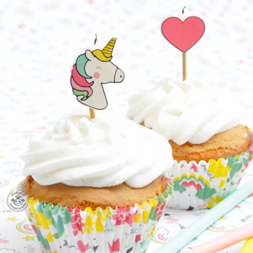 SCRAPCOOKING CANDLES - UNICORNS