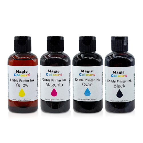 MAGIC COLOURS EDIBLE INK REFILL BOTTLE - BLACK (55 ML)