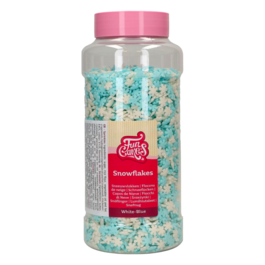 FUNCAKES SPRINKLES - BLUE & WHITE SNOWFLAKES 450 G