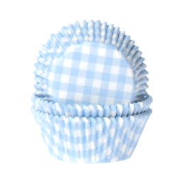 HOUSE OF MARIE CUPCAKE CAPSULES - BABY BLUE (SQUARES)