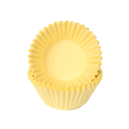 HOUSE OF MARIE CHOCOLATE BAKING CUPS - PASTEL YELLOW