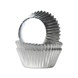 HOUSE OF MARIE METALLIC MINI CUPCAKE CAPSULES - SILVER