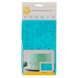 WILTON SILICONE MOULD FOR FONDANT - SEA LIFE