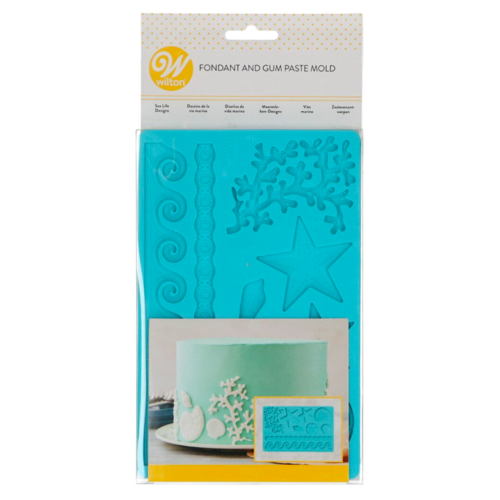 WILTON SILICONE MOULD FOR FONDANT - SEA LIFE