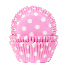 HOUSE OF MARIE" CUPCAKE CAPSULES - PINK POLKA DOTS