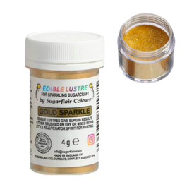 SUGARFLAIR EDIBLE GLITTER - GOLD SPARKLE (4 G)