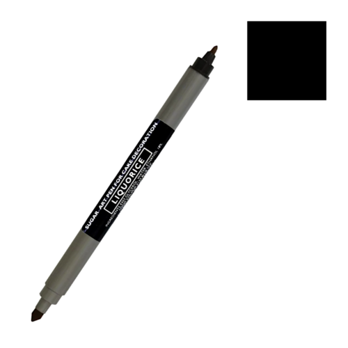 SUGARFLAIR DOUBLE-ENDED MARKER - LIQUORICE BLACK