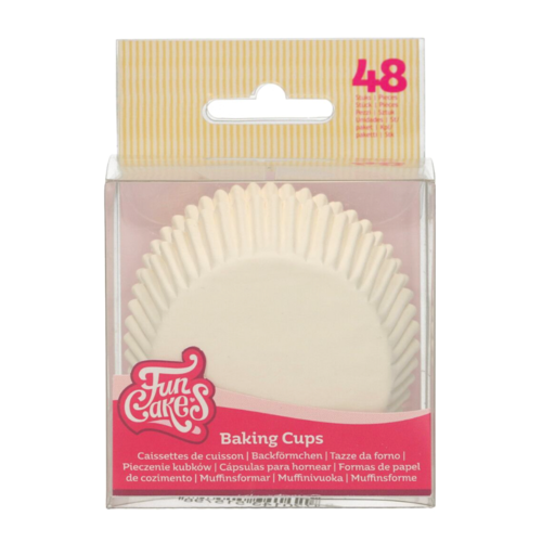 FUNCAKES CUPCAKES CAPSULES - WHITE (48 U)