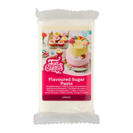 FUNCAKE FLAVOURED FONDANT - LEMON WHITE 250 G