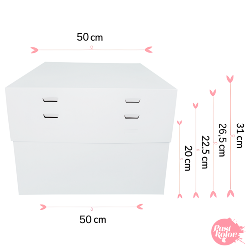 CAKE BOX 4 ADJUSTABLE HEIGHTS - 50 CM