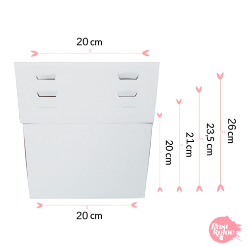 CAKE BOX 4 ADJUSTABLE HEIGHTS - 20 CM