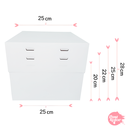 CAKE BOX 4 ADJUSTABLE HEIGHTS - 25 CM