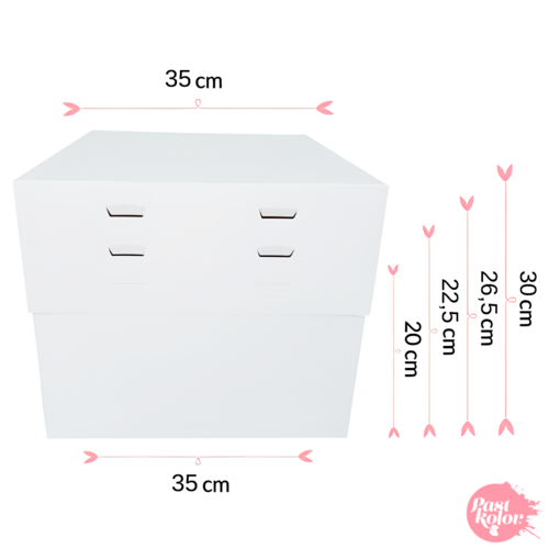 CAKE BOX 4 ADJUSTABLE HEIGHTS - 35 CM