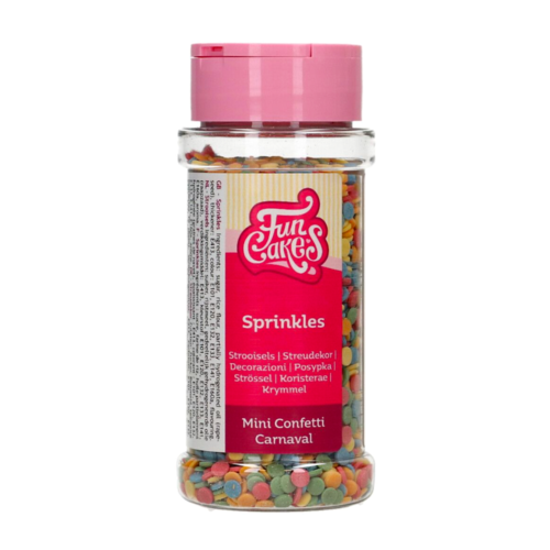 FUNCAKES SPRINKLES - MINI CARNIVAL CONFETTI (60 G)