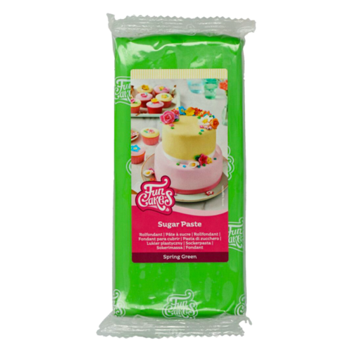 FUNCAKES FONDANT - SPRING GREEN 1 KG