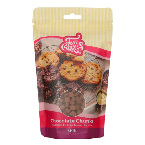 FUNCAKES MILK CHOCOLATE CHIPS - CHUNKS 350 G