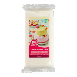 FUNCAKE FLAVOURED FONDANT - LEMON WHITE 1 KG