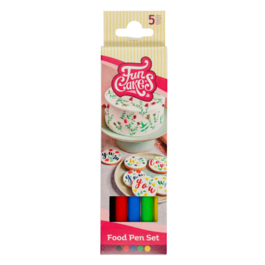 FUNCAKES EDIBLE MARKER SET - PRIMARY COLOURS