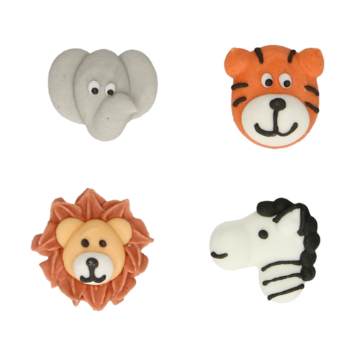 FUNCAKES SUGAR DECORATIONS - SAFARI ANIMALS