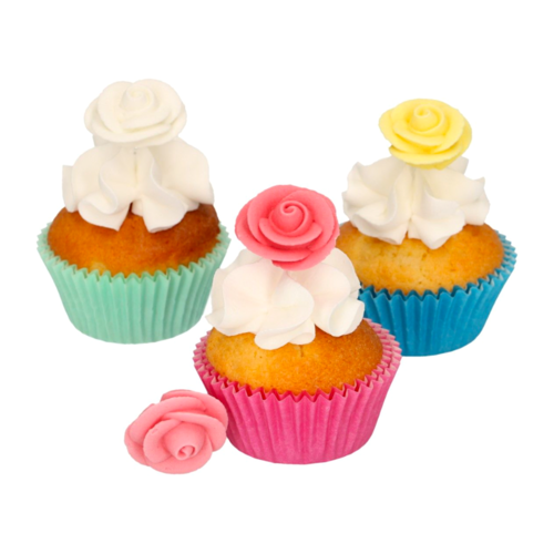 FUNCAKES SUGAR DECORATIONS - ROSES COLOURS