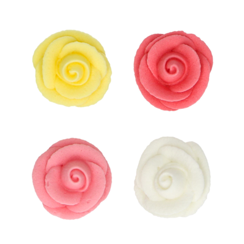 FUNCAKES SUGAR DECORATIONS - ROSES COLOURS