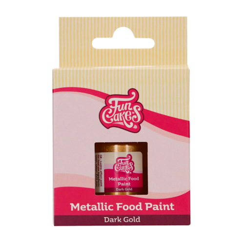 FUNCAKES EDIBLE METALLIC PAINT - DARK GOLD 30 ML