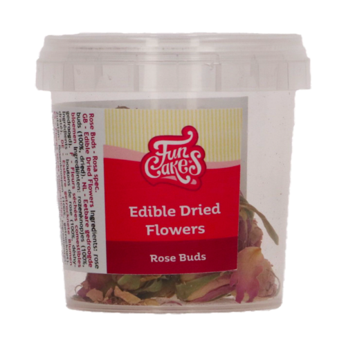 FUNCAKES EDIBLE DRIED FLOWERS - ROSE BUDS (9 G)