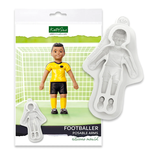 KATY SUE SILICONE MOULD - FOOTBALLER