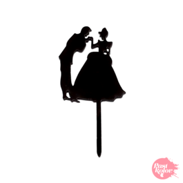 BLACK CUPCAKE TOPPERS - HANDKISS