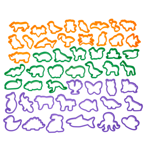 WILTON SET 50 COOKIE CUTTERS - ANIMALS