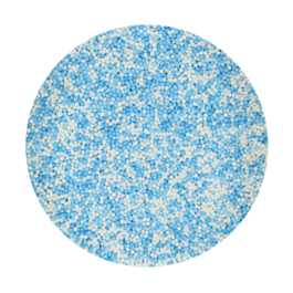 FUNCAKES SUGAR PEARLS (NONPAREILS) - BABY BLUE MIX [80 G]