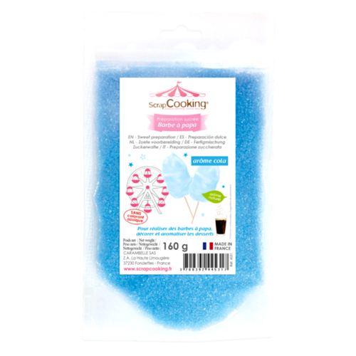 SCRAPCOOKING BLUE COTTON CANDY - COLA FLAVOUR (160 G)