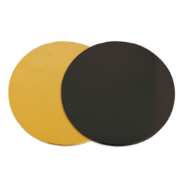 SCRAPCOOKING BLACK AND GOLD ROUND BASE - 24 CM (6 U)