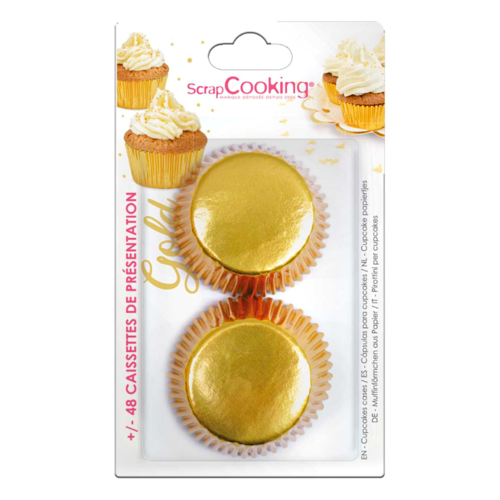 SCRAPCOOKING CUPCAKE CAPSULES - GOLD