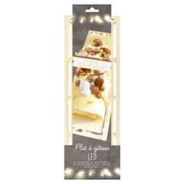 SCRAPCOOKING RECTANGULAR LED CAKE PLATE