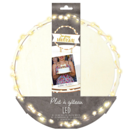 SCRAPCOOKING ROUND LED CAKE PLATE