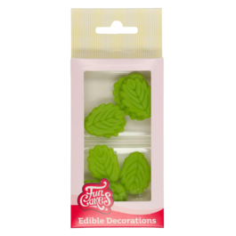 FUNCAKES MARZIPAN DECORATIONS - GREEN LEAVES