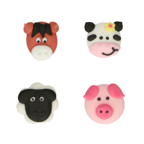 FUNCAKES SUGAR DECORATIONS - FARM ANIMALS