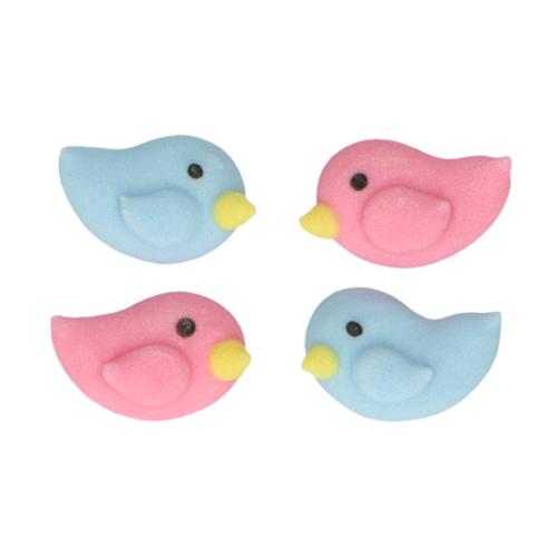 FUNCAKES SUGAR DECORATIONS - PINK AND BLUE BIRDS