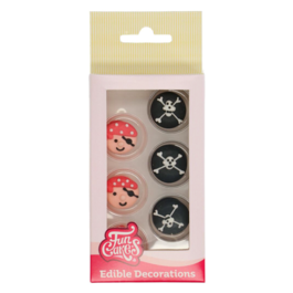 FUNCAKES SUGAR DECORATIONS - PIRATES